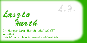 laszlo hurth business card